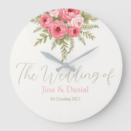 Relógio Grande Fuchsia Dream