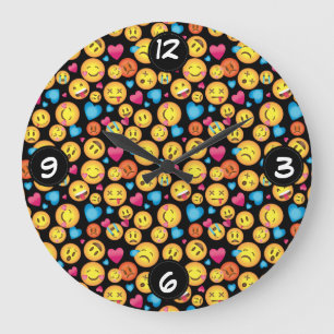 Relógio Grande Fun Emoji Wall clock