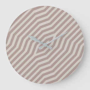 Relógio Grande Fundo de faixas diagonais simétricas 12