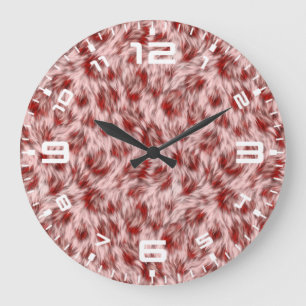 Relógio Grande Fundo de Textura de Tecido castanho abstrato - 246