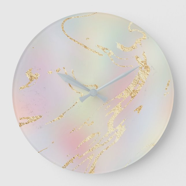 Relógio Grande fundo dos gradientes abstrato (Frente)