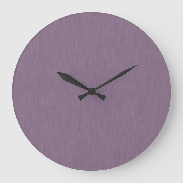 Relógio Grande Fundo roxo texturizado calmo e simples (Frente)