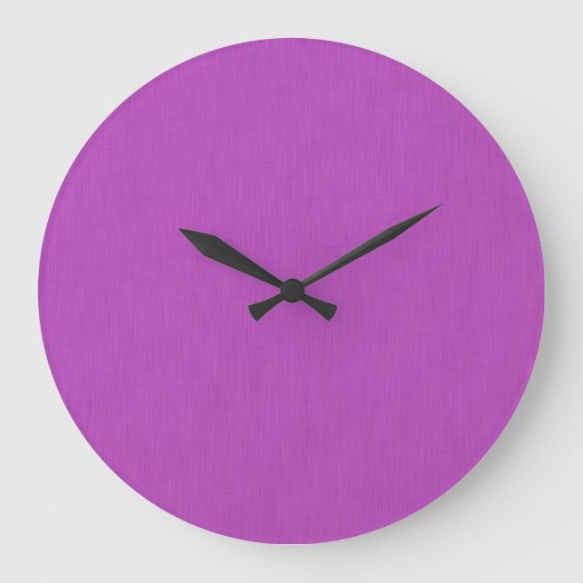 Relógio Grande Fundo texturizado de lavanda visual calma e simple (Frente)