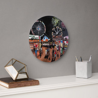 Relógio Grande Funfair at Night Painting by Alfred Fox