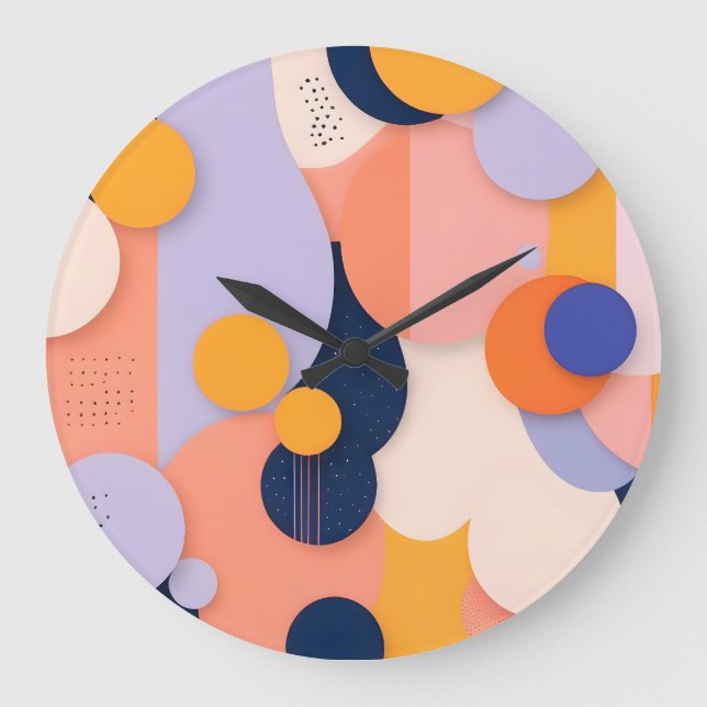 Relógio Grande Fusão da Esfera de Cores (Frente)