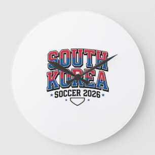 Relógio Grande Futebol da Coreia do Sul 2026 Futebol Bold País Ti