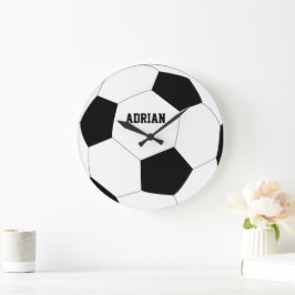 Relógio Grande Futebol de bola personalizado