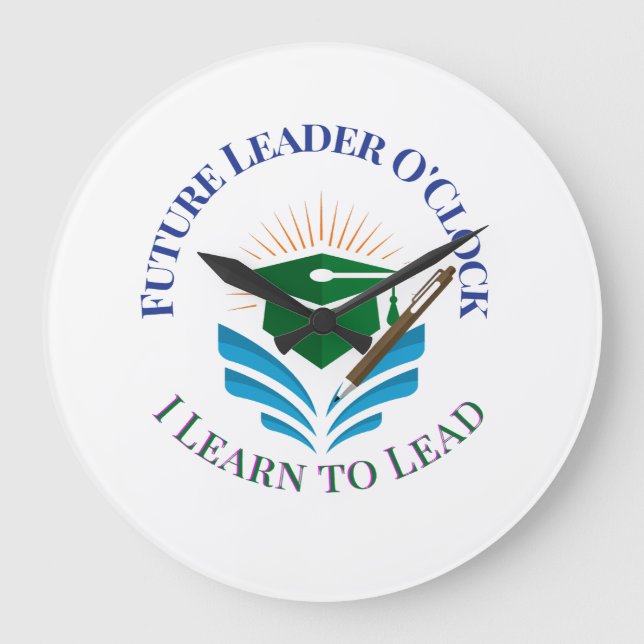 Relógio Grande Future Leader O'Clock – Aprenda a Liderar | Motiva (Frente)