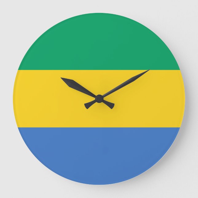 Relógio Grande Gabão Flag (Frente)
