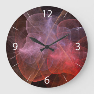 Relógio Grande Galáxia Maravilhosa de abstrato Art