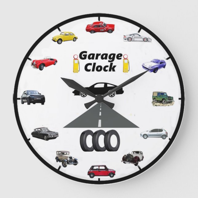 Relógio Grande Garage Wall Clock (Frente)