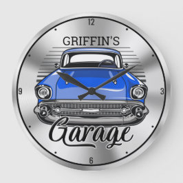 Relógio Grande Garagem de Automóveis Clássicos Retroativos do NOM