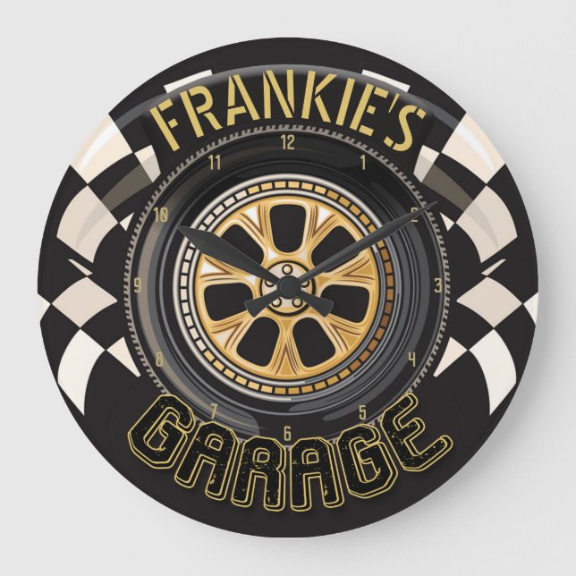 Relógio Grande Garagem de Carro de Músculo de Arco Quente com Sin (Frente)