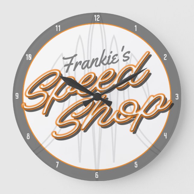 Relógio Grande Garagem de Compro de velocidade personalizada Pins (Frente)