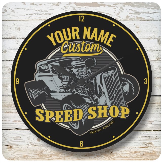 Relógio Grande Garagem de Corrida Compre Personalizada de Velocid (Criador carregado)