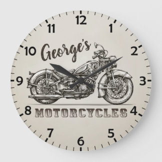 Relógio Grande Garagem de motociclistas personalizadas
