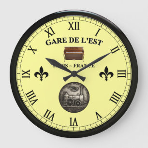 Relógio Grande Gare de L’Est ~ Paris França ~ Piano ereto ~