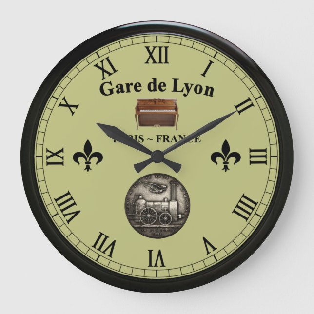 Relógio Grande Gare de Lyon Paris França ~ Upright Piano ~  (Frente)