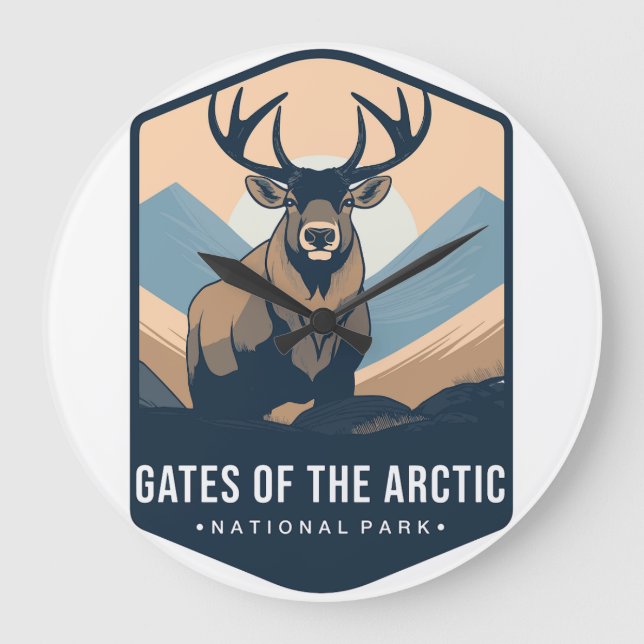 RELÓGIO GRANDE GATES OF THE ARCTIC NATIONAL PARK CLOCK 2025 (Frente)