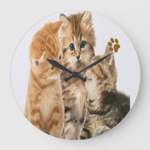 Relógio Grande Gatos