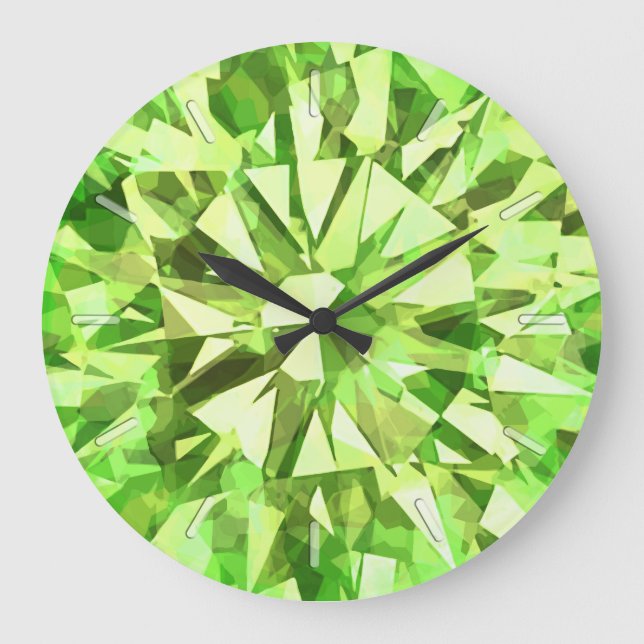 Relógio Grande Gem Peridot (Frente)