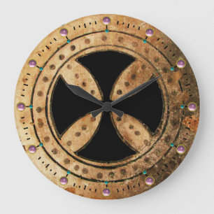 Relógio Grande Gemstones ANTICOS TEMPLAR PULVERIZADOS