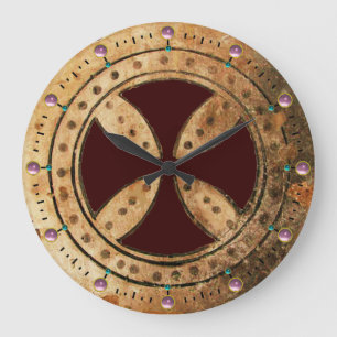 Relógio Grande Gemstones ANTICOS TEMPLAR PULVERIZADOS