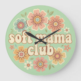 Relógio Grande Gentle Mama Coquette Arco Dourado Designio Floral