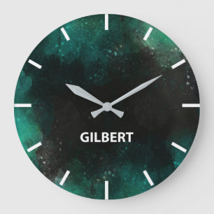 Relógio Grande Gilbert Time Zone Newroom Wall