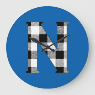 Relógio Grande Gingham Check N