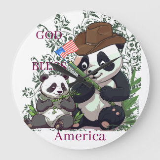 Relógio Grande GOD BLESS America