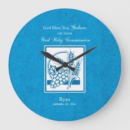 Relógio Grande Godson First Communion, Trigo, Uva Azul