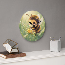 Relógio Grande Goldene Hummel im Blütentanz.8