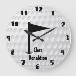 Relógio Grande Golfe Personalizado Divertido
