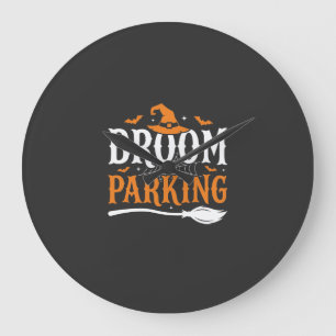 Relógio Grande Gráfico de Chapéu de Bruxa de Estacionamento de Va