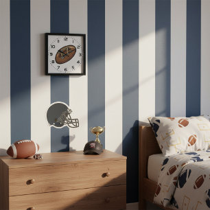 Relógio Grande Gráfico de diversão de rugby