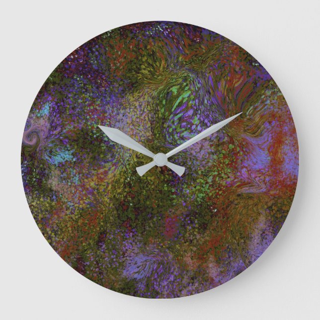 Relógio Grande Gráficos Sparkle Wall Art & Décor (Frente)
