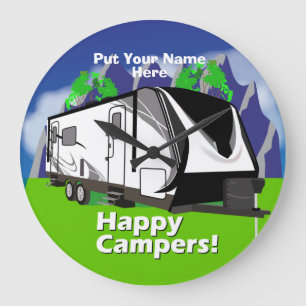 Relógio Grande Grand Design Imagine Happy Campers Design