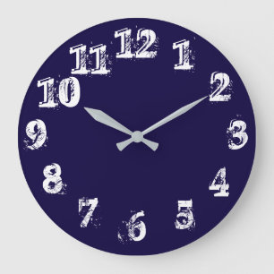 Relógio Grande Grande pulso de disparo de parede redondo do