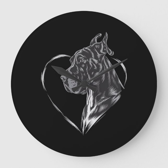 Relógio Grande Great Dane (Frente)