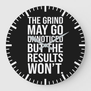 Relógio Grande Grind Unnotated vs Results - Sucesso de Motivação