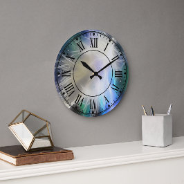 Relógio Grande Guardian Angel Feather Wall Clock