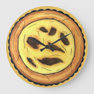 Relógio Grande Guardião português Ovo Tart Pastel Pastéis de Nata