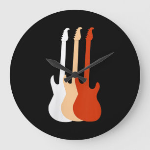 Relógio Grande Guitarra Elétrica - Música do Leitor de Violão