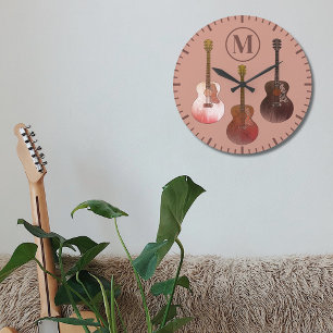 Relógio Grande guitarras acústicas personalizadas Rustic Brown