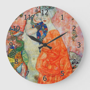 Relógio Grande Gustav Klimt - Amigas