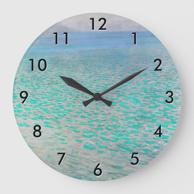 Relógio Grande Gustav Klimt - Attersee (Frente)