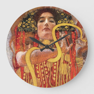 Relógio Grande Gustav Klimt - Higéia Deusa da Medicina da Saúde