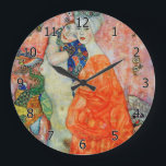 Relógio Grande Gustav Klimt - Mulheres Amigas<br><div class="desc">Mulheres Amigas - Gustav Klimt,  Petróleo na Canvas,  1916-17 (destruído em 1945)</div>
