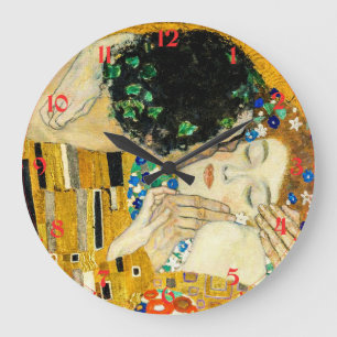 Relógio Grande Gustav Klimt - O Beijo/ Dia de os namorados